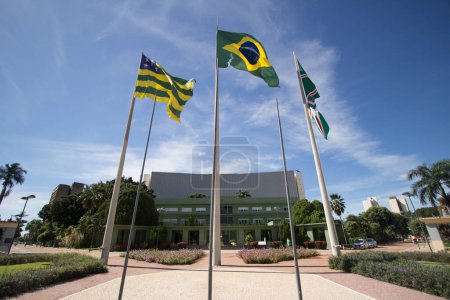 Foto de Edificios del Gobierno en la Plaza Cívica de la ciudad de Goiania. En febrero 22, 2017, Goiania, Brazil. - Imagen libre de derechos