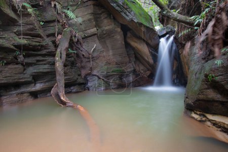 Foto de Brazilian WaterfallThis waterfall is very beautiful and cold. - Imagen libre de derechos