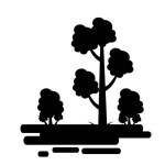 Diversity of tree .Vector Illustration