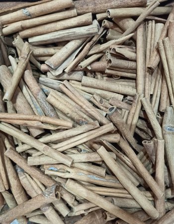 A closeup Picture of Indian Spices called Cinnamon.