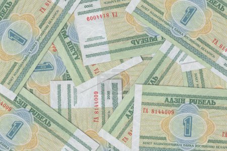 Téléchargez les photos : Monnaie biélorusse, billets biélorusses. Fermez l'argent du Belarus. Rouble Biélorusse. - en image libre de droit