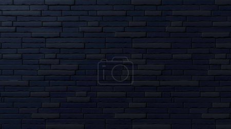 Ziegelstruktur dunkelblau für Boden- und Wandmaterialien im Innenbereich