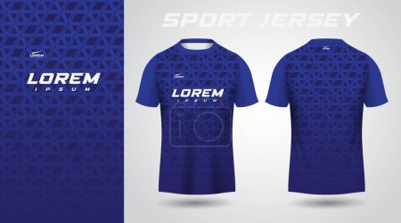Ilustración de Camisa azul diseño de jersey deportivo - Imagen libre de derechos