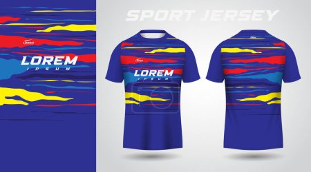 Illustration for Colorful shirt sport jersey design - Royalty Free Image