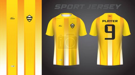 yellow shirt sport jersey design