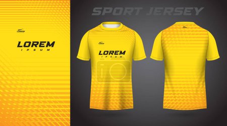 yellow shirt sport jersey design