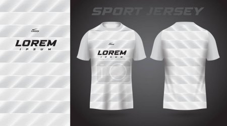 Téléchargez les illustrations : T-shirt blanc design maillot sport - en licence libre de droit