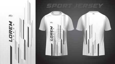 Illustration for White t-shirt sport jersey design - Royalty Free Image