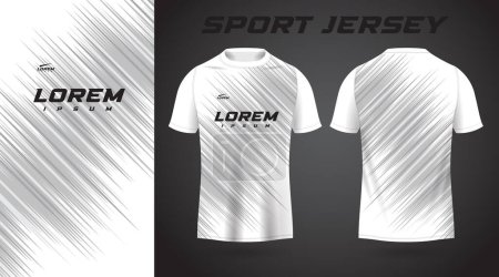 Ilustración de Camiseta blanca diseño deportivo jersey - Imagen libre de derechos