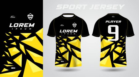 Illustration for Yellow shirt sport jersey design - Royalty Free Image