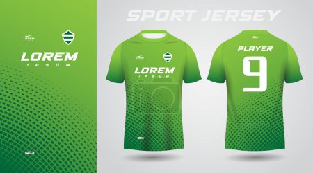 Illustration for Green shirt sport jersey design - Royalty Free Image