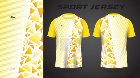 Ilustración de Camisa amarilla diseño de jersey deportivo - Imagen libre de derechos