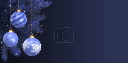 Foto de Navidad lujo púrpura fondo presentación diapositiva marco diseño plantilla 3D ilustración con efectos de oro - Imagen libre de derechos