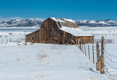Photo for The beauty of the old barns that can still be found in the Wet Mountain Valley of Colorado helps remind us of the history and legacy of the first ranchers to this area. - Royalty Free Image