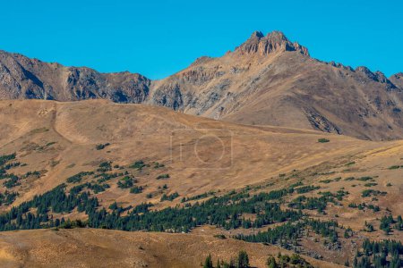 Photo for A mountain view from Loveland Pass, near Breckenridge, Colorado showing the majestic mountains and alpine habitat. - Royalty Free Image