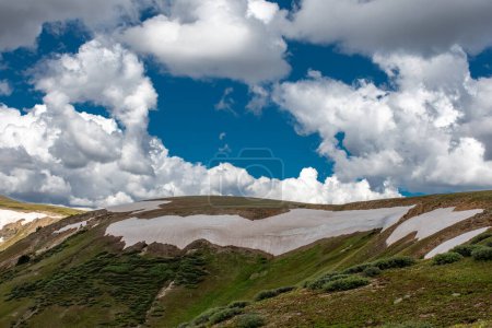 Photo for Snow remains well into the summer at Independence Pass in Colorado. - Royalty Free Image
