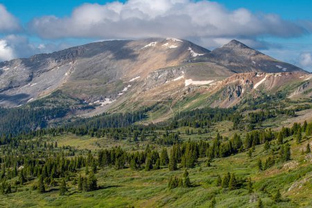 Téléchargez les photos : Belle vue du matin sur la chaîne de montagnes Sawatch du Colorado depuis Cottonwood Pass. - en image libre de droit