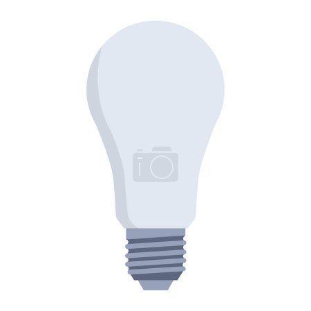 Illustration for Light bulb isolated, energy-efficient lighting equipment - Royalty Free Image