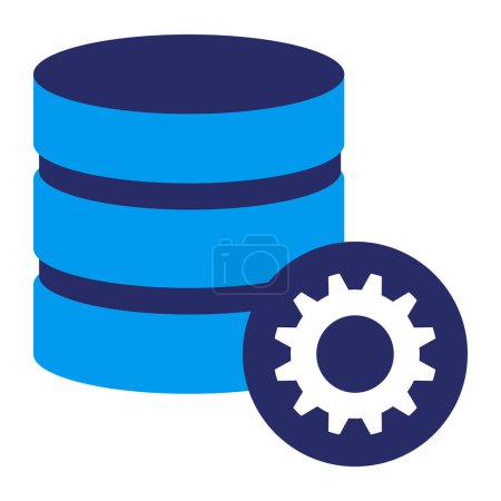 Database maintenance and optimization icon, data and data centers concept