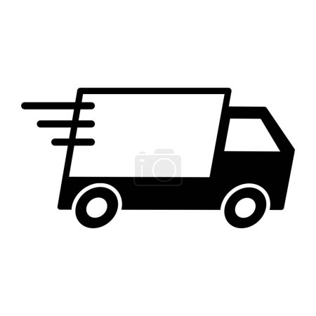 Ilustración de Servicio de entrega rápida icono aislado, envío y concepto de transporte - Imagen libre de derechos