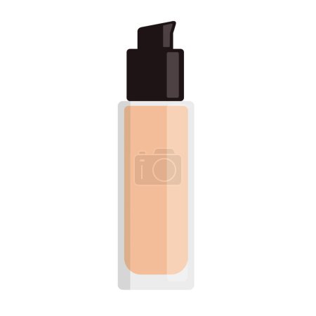 Illustration for Luxury foundation makeup product isolated, beauty concept - Royalty Free Image