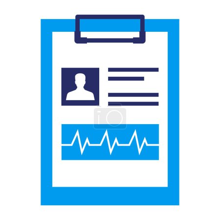 Illustration for Patient medical records icon, medicine and healthcare concept - Royalty Free Image