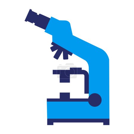 Illustration for Microscope isolated icon, medicine and science concept - Royalty Free Image