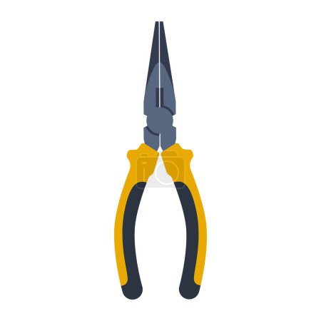 Illustration for Professional pliers, isolated work tool, repair concept - Royalty Free Image