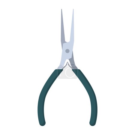 Illustration for Professional pliers, isolated work tool, repair concept - Royalty Free Image
