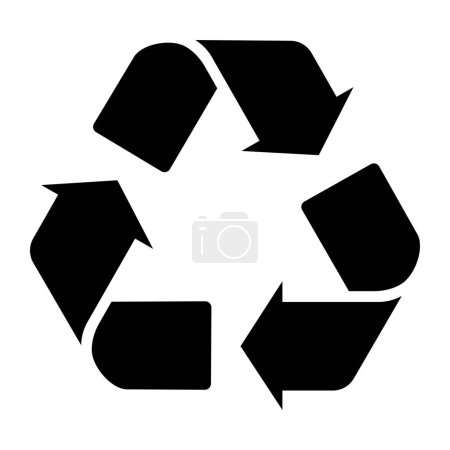 Recycling-Ikone isoliert, Nachhaltigkeitskonzept