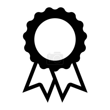 Ilustración de Icono del premio Badge, concepto de logro y éxito - Imagen libre de derechos