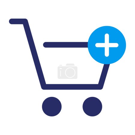 Photo for Add to cart icon isolated, online shopping concept - Royalty Free Image