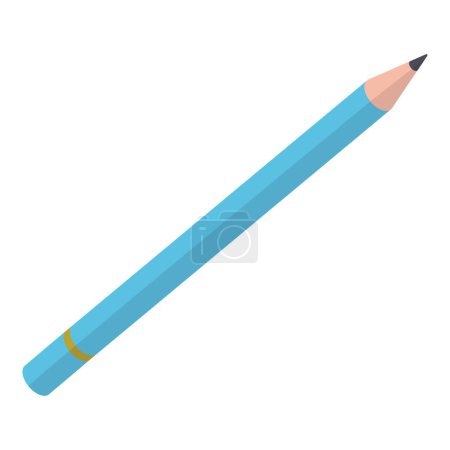 Illustration for Pencil: office and school supplies isolated icon - Royalty Free Image