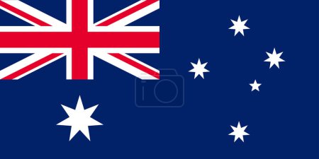 Illustration for Countries, cultures and travel: the Australian flag - Royalty Free Image