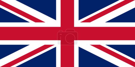 Illustration for Countries, cultures and travel: British national flag Union Jack - Royalty Free Image