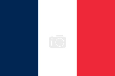 Countries, cultures and travel: the flag of France