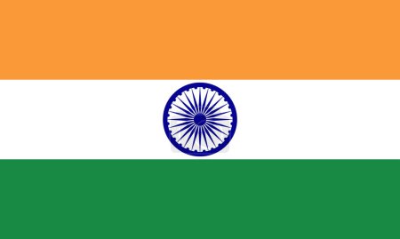 Countries, cultures and travel: the flag of India