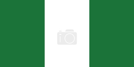 Ilustración de Países, culturas y viajes: la bandera de Nigeria - Imagen libre de derechos