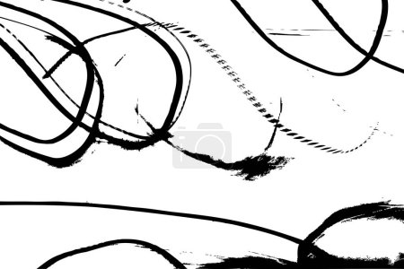 Illustration for Texture of black charcoal pencil. Hand drawn scribble sketch. Grungy graphite pencil crazy random irregular strokes. Abstract background. Ink hatching lines textures. - Royalty Free Image