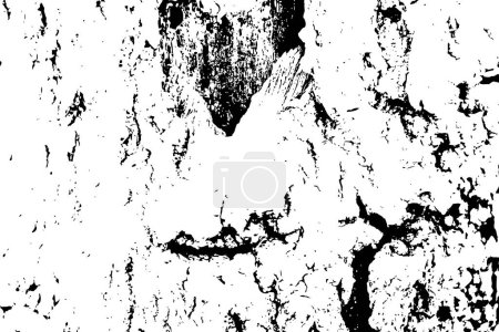 Illustration for White black wood texture, vector overlay texture. Old wood texture flat surface. Real tree bark wooden surface background. Top view plank. - Royalty Free Image