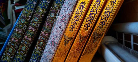 Photo for Set of beautiful muslim books - Royalty Free Image