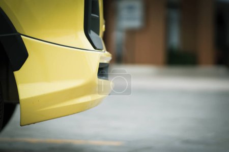 Photo for Yellow rear bumper seen from the side - Royalty Free Image