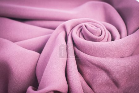 Photo for Abstract background luxury Purple cloth or liquid wave Abstract or Purple fabric texture background. Cloth soft waves. Creases of satin, silk, and cotton. - Royalty Free Image