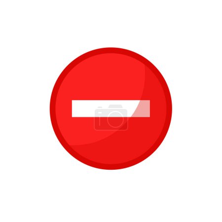 Ilustración de Detener signo icono Notificaciones que no hacen nada. - Imagen libre de derechos