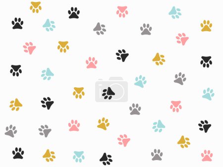 Téléchargez les photos : Mignon coloré chaton pow patron conception - en image libre de droit
