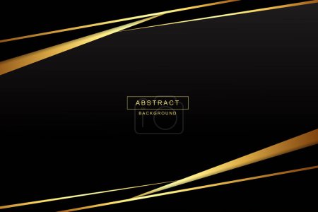 Téléchargez les photos : Vector luxury black and golden background - en image libre de droit