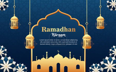 Téléchargez les photos : Modèle de bannière vectoriel ramadan kareem - en image libre de droit