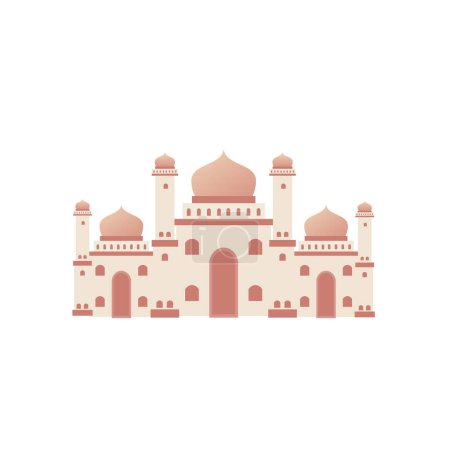 Téléchargez les photos : Illustration vectorielle de la mosquée islamique - en image libre de droit