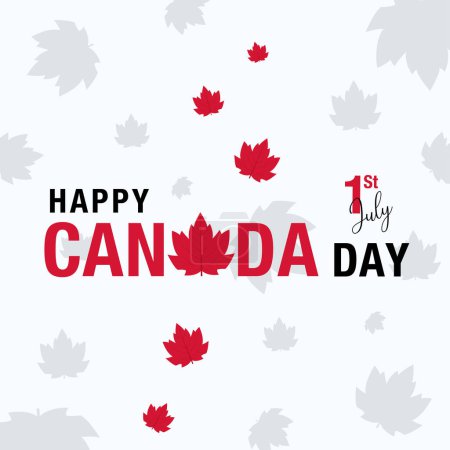 Téléchargez les photos : Illustration de la journée Canada plat - en image libre de droit
