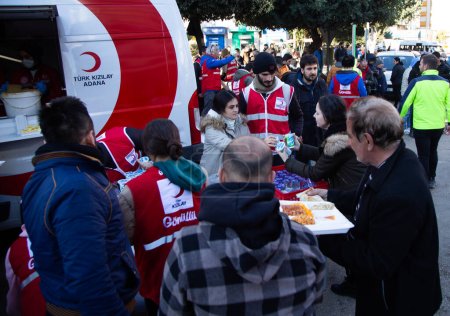 Foto de Adana, Turkey- February 6th, 2023: Turkey and syria earthquake, February 2023, help turkey - Imagen libre de derechos